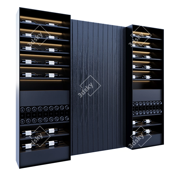 Restaurant Wine Shelf Organizer 3D model image 2