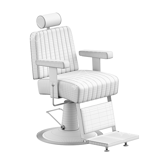 Kingsman Barber Chair - Luxury Seating 3D model image 4