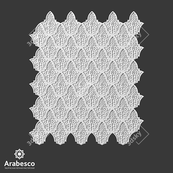 Arabesco Eastern Panel PG 1194 3D model image 2