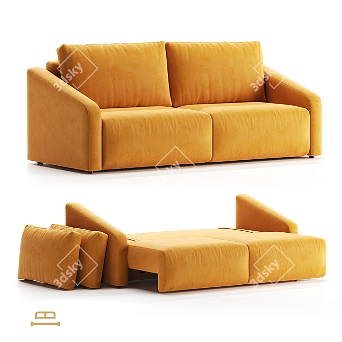 Idealbeds San Remo Sofa Bed 3D model image 1