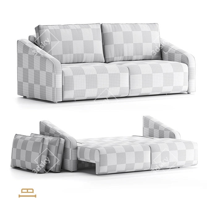 Idealbeds San Remo Sofa Bed 3D model image 4