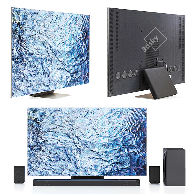 Samsung NeoQLED 8K 65" TVBundle 3D model image 1