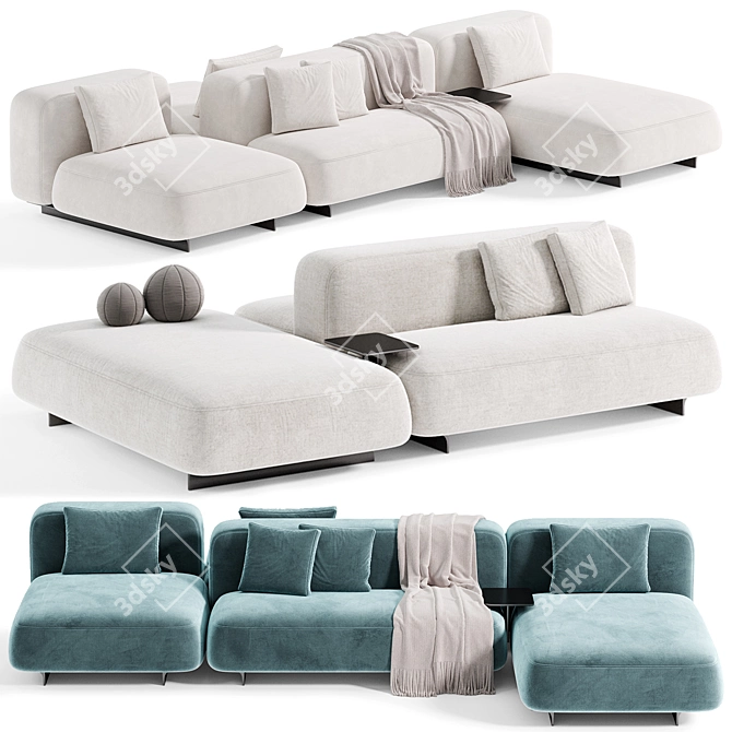 Arper RALIK Modular Sofa 2015 3D model image 4