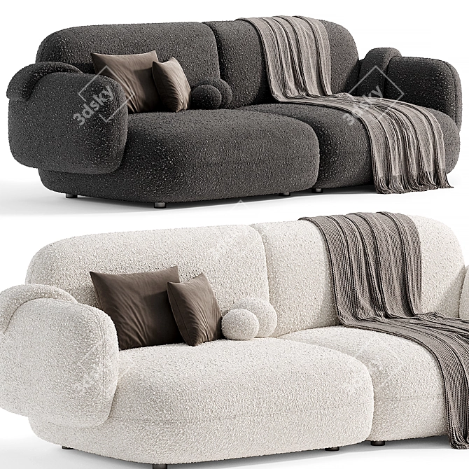 Modern Poole Sofa: Versatile Design 3D model image 4