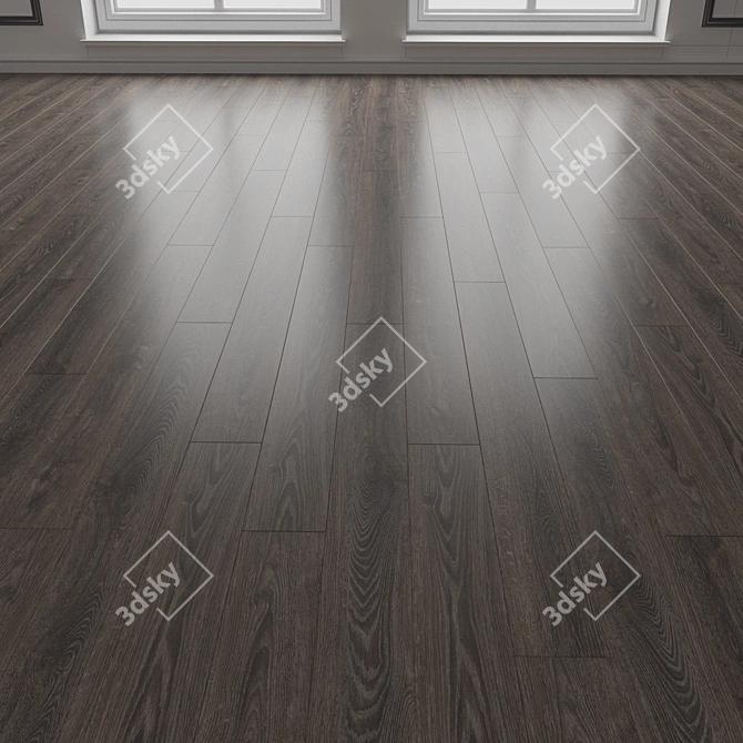 Engineered Wood Flooring Panel 3D model image 3