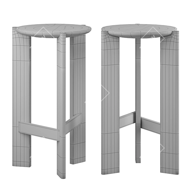 TapTap Artu Bar Stool 3D model image 2