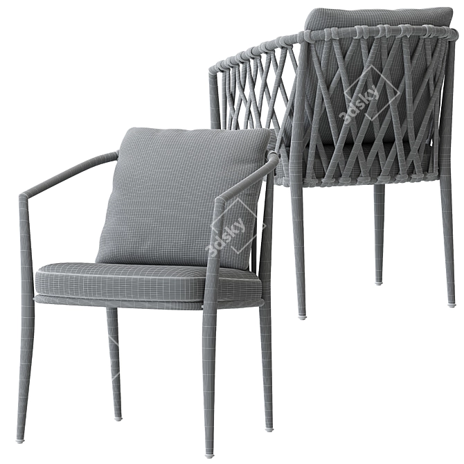 BeB Italia Erica Outdoor Chair 3D model image 7