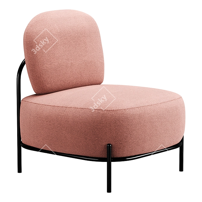 Modern Mellow Armchair Design 3D model image 2