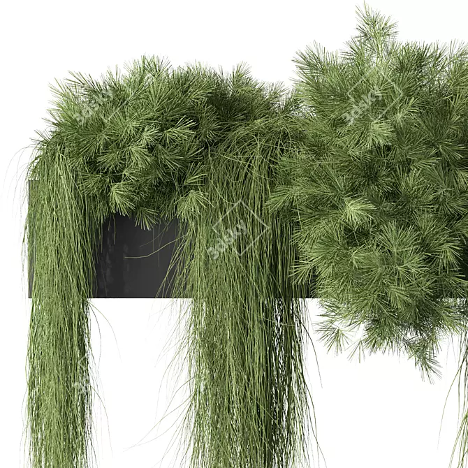 All-Weather Hanging Plant Set 40 3D model image 2