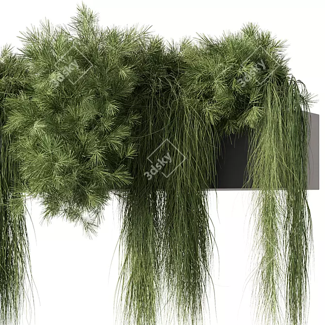 All-Weather Hanging Plant Set 40 3D model image 4