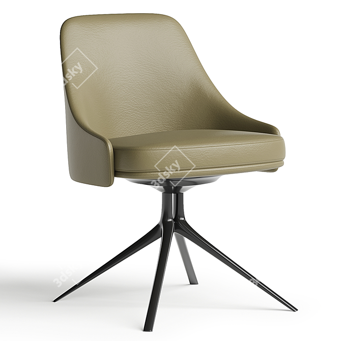 Poliform Stanford Bridge Armchair: Modern Design 3D model image 3