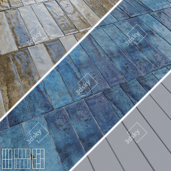 DNA ENAMEL Ceramic Wall Tiles 3D model image 2