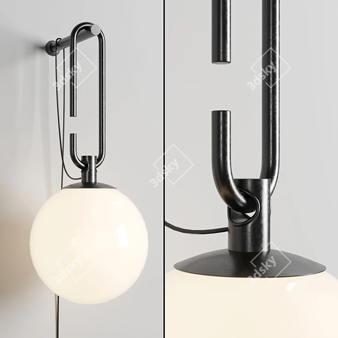 Modern Artemide NH1217 Wall Lamp 3D model image 1