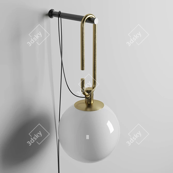 Modern Artemide NH1217 Wall Lamp 3D model image 4