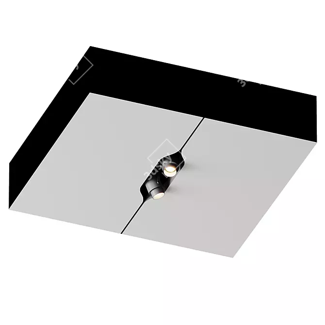 Sleek Ceiling Light Fixture 3D model image 3