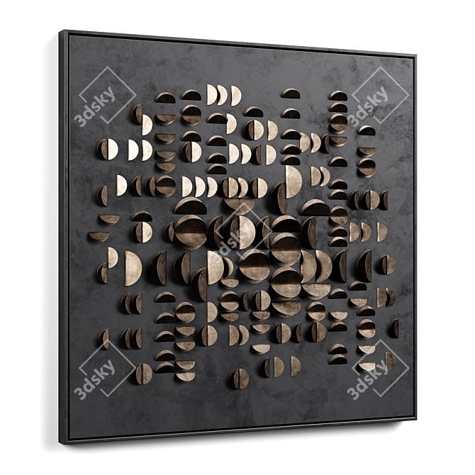 Modern Wall Art Decor Set 3D model image 2