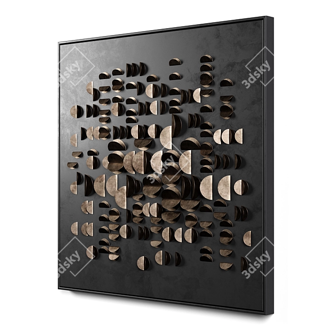 Modern Wall Art Decor Set 3D model image 3