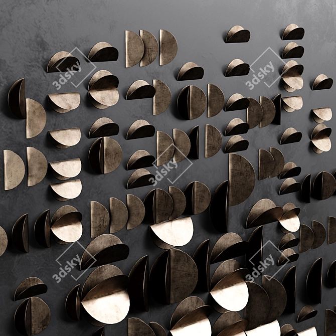 Modern Wall Art Decor Set 3D model image 4