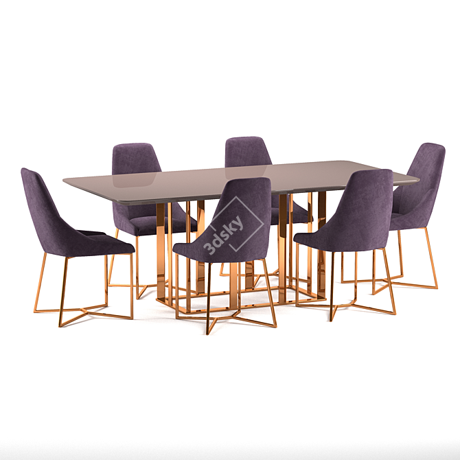 Amadeus Table and Chair Set 3D model image 2