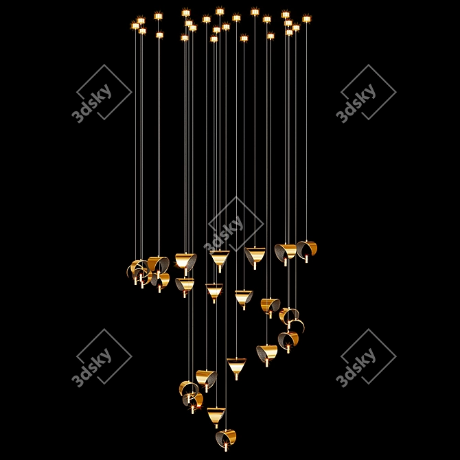 Modern Marchetti Lab Suspension Fixture 3D model image 9