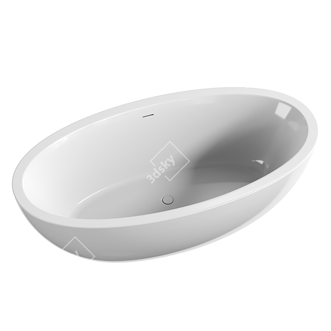 Tellkamp Space Oval Freestanding Bath 3D model image 3