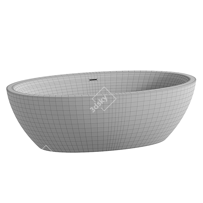 Tellkamp Space Oval Freestanding Bath 3D model image 4