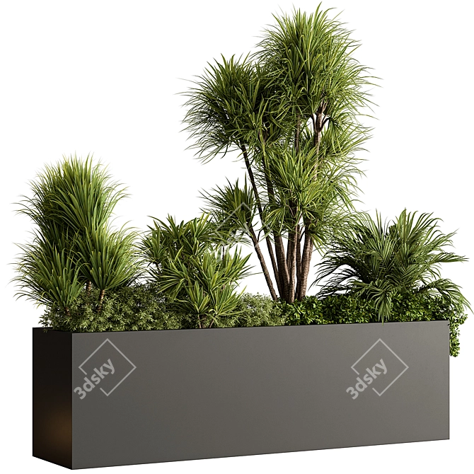 Title: Outdoor Plant Box Collection 3D model image 6