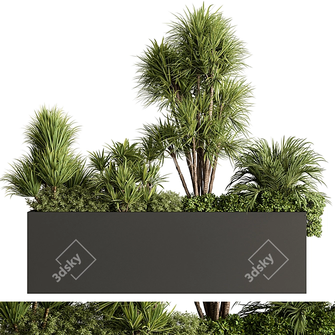 Title: Outdoor Plant Box Collection 3D model image 3