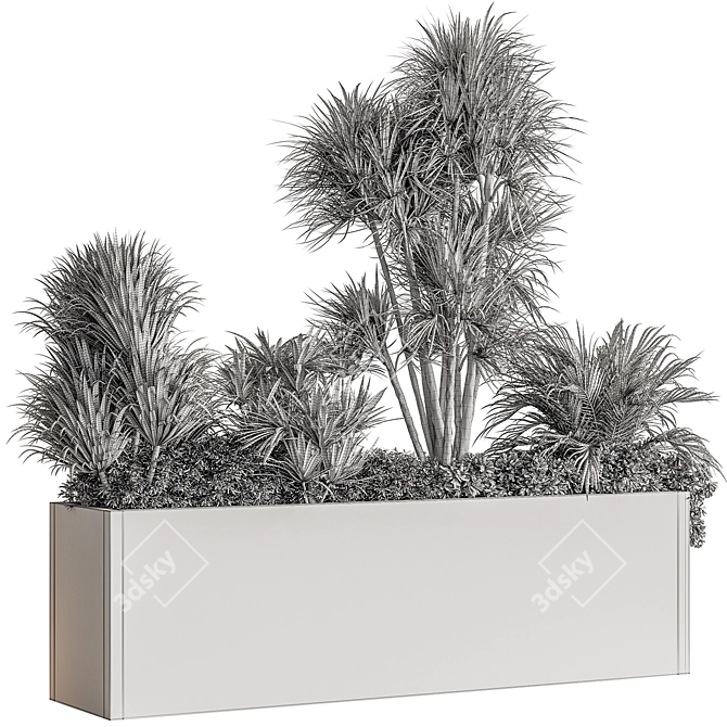 Title: Outdoor Plant Box Collection 3D model image 5