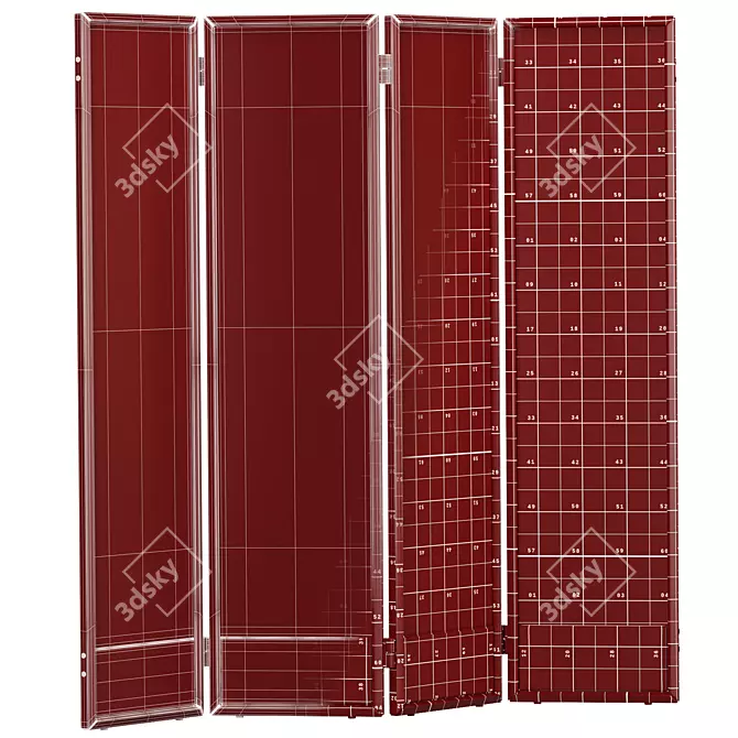 Poltrona Frau DUO Modular Screen 3D model image 5