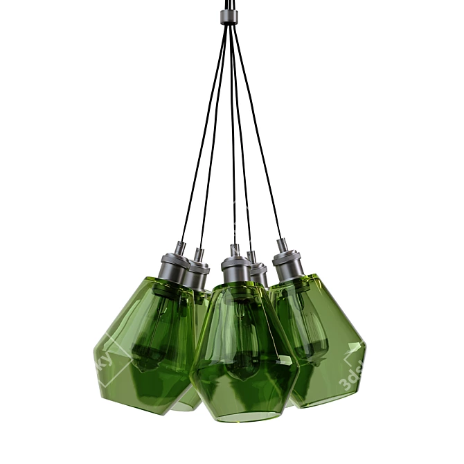 Customizable Genesis Pendant Light 3D model image 3