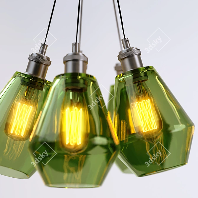 Customizable Genesis Pendant Light 3D model image 4