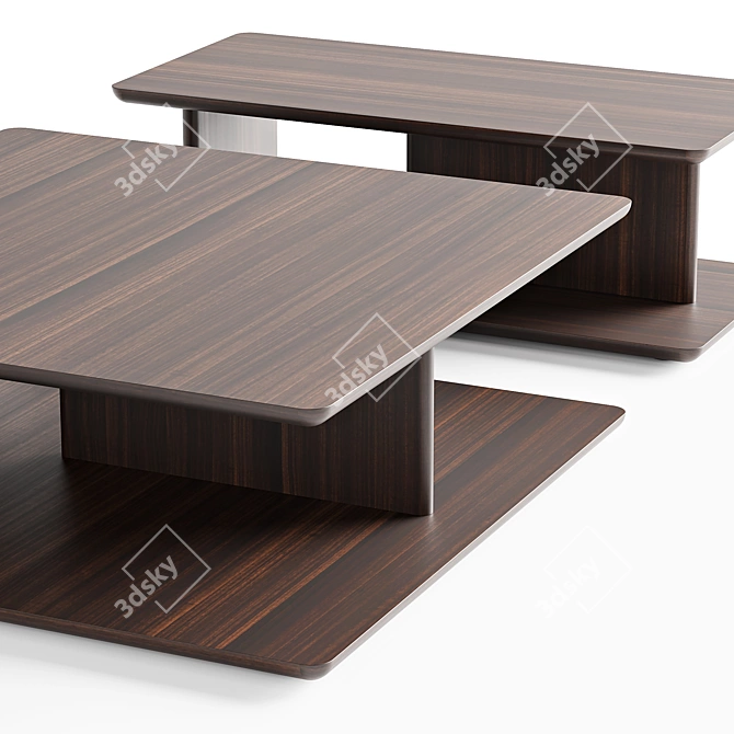 Sleek HUGO Coffee Table Collection 3D model image 2