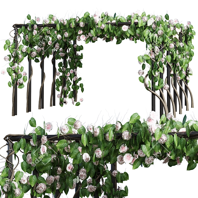 Vray Rose Arch Scene 2015 3D model image 1