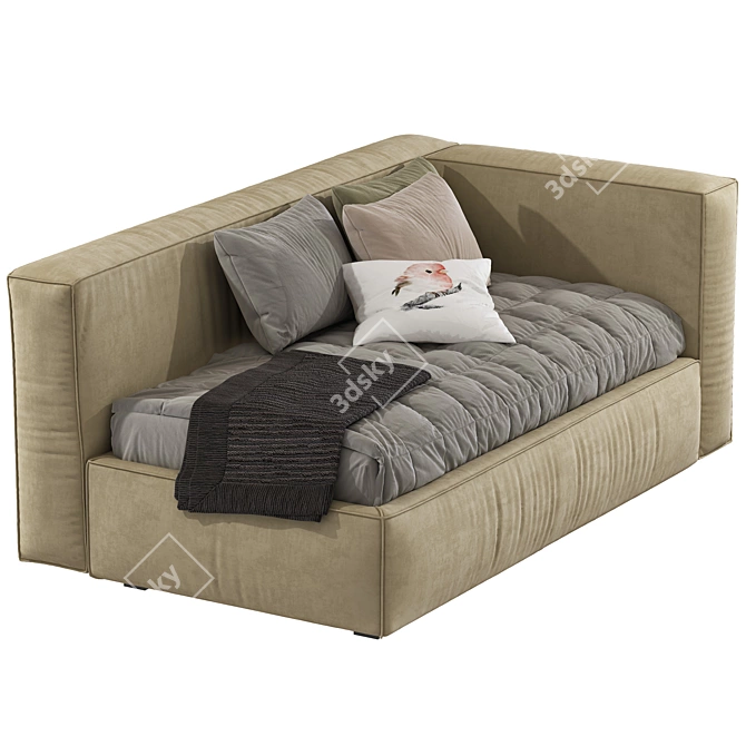 Convertible Sofa Bed Hill S 3D model image 4