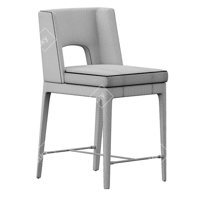 Modern Bar Stool Set with VRay & Corona Compatibility 3D model image 5