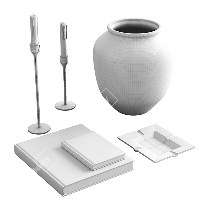 Zara Home Decor Set 3D model image 2