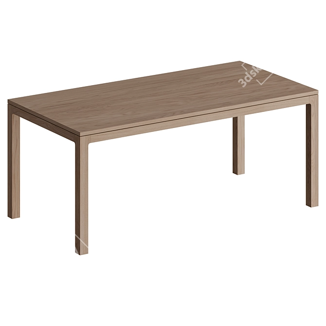 Title: Bare Elegance Table 3D model image 2