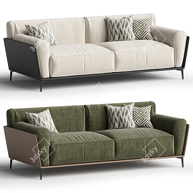 Voldemordo Upholstered Loveseat Sofa 3D model image 2