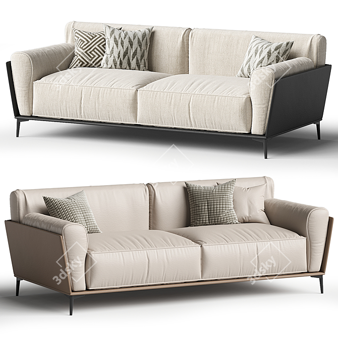 Voldemordo Upholstered Loveseat Sofa 3D model image 3