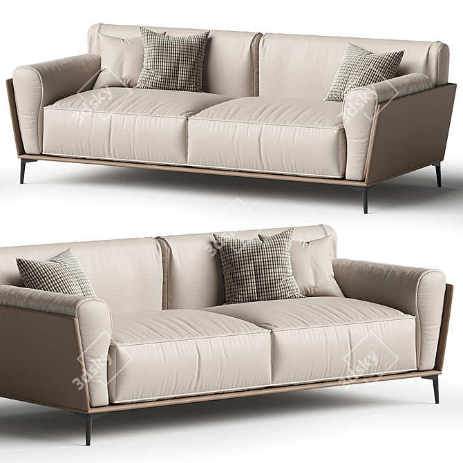 Voldemordo Upholstered Loveseat Sofa 3D model image 4