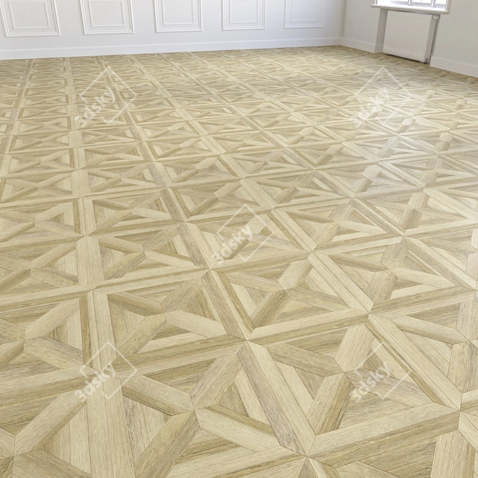 Modular Wood Flooring 3D Model 3D model image 5