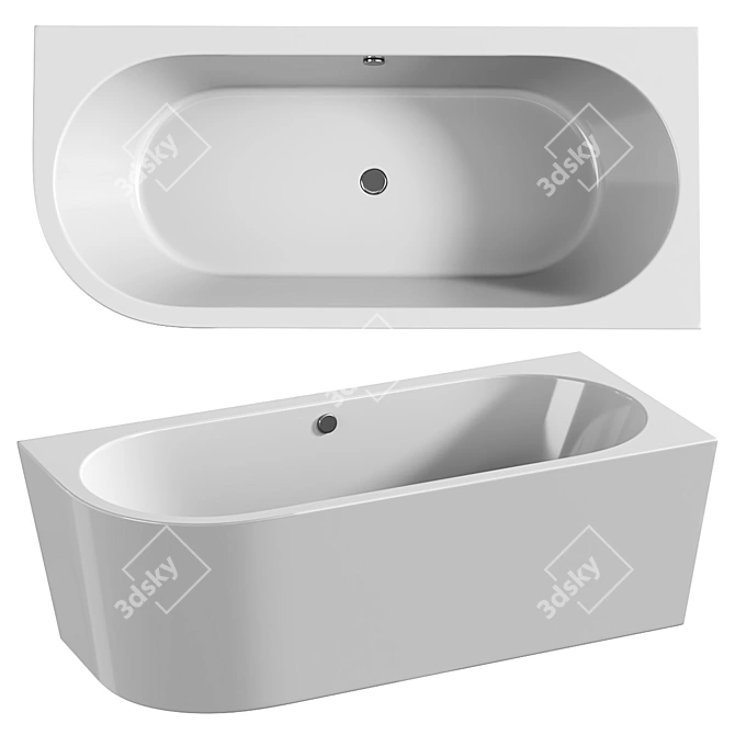 Tellkamp Pio Corner Bath Set 3D model image 1