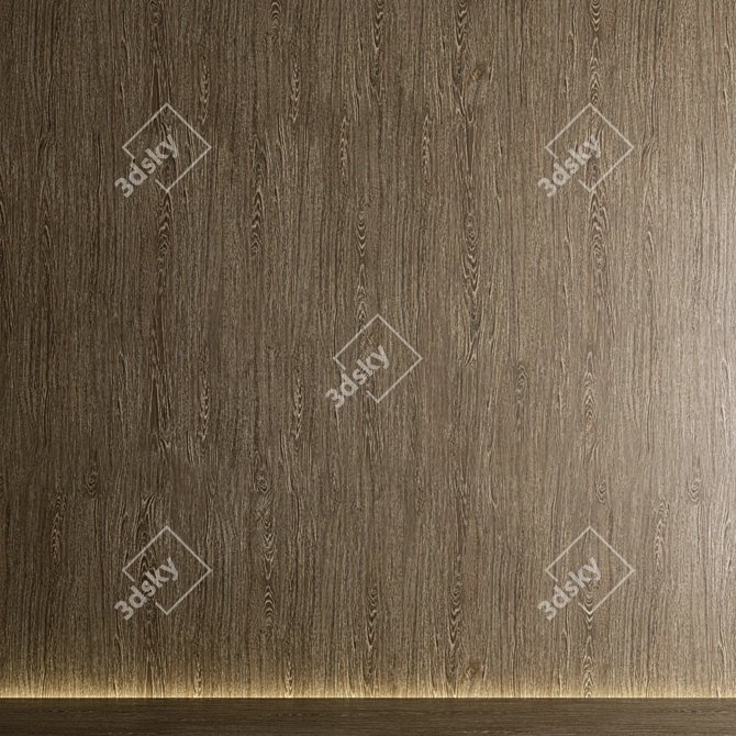 Oak Wood Seamless Texture Bundle 3D model image 5