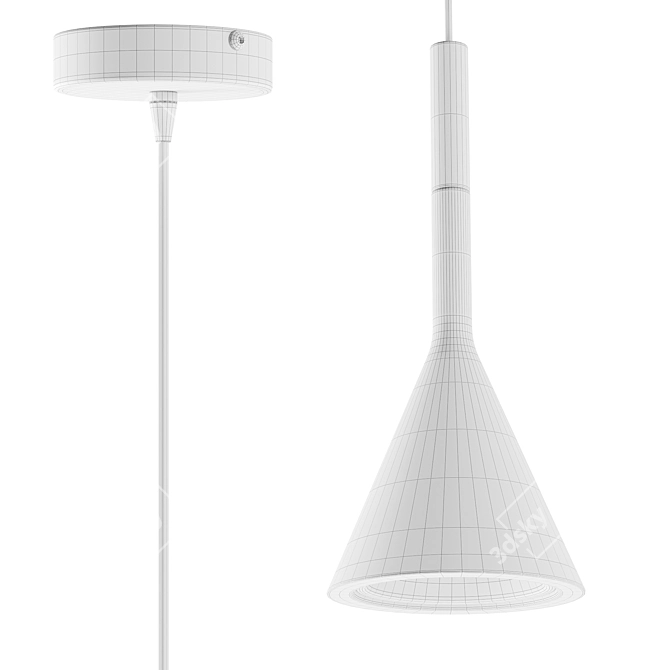 Elvi Home Brushed Cone Pendant 3D model image 6