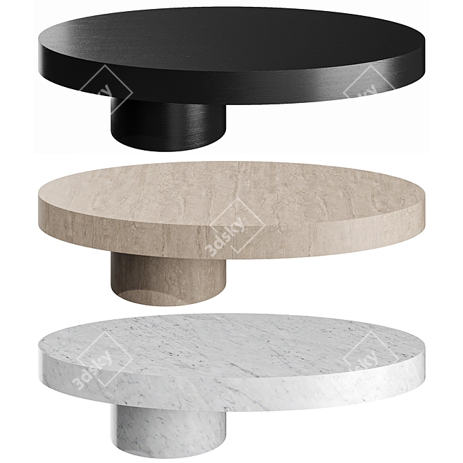 Bassa Center Table in Oak 3D model image 1