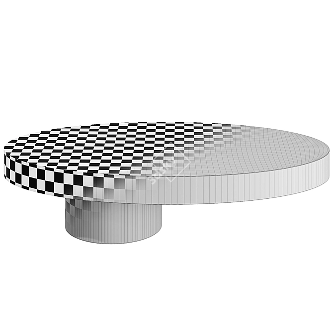 Bassa Center Table in Oak 3D model image 4