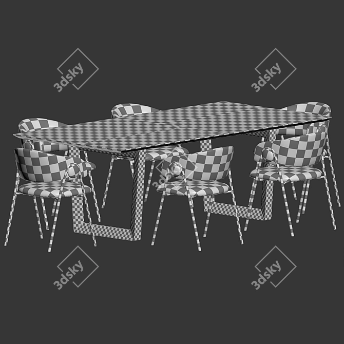 Elegant Dining Set: Colin & Bolero 3D model image 4