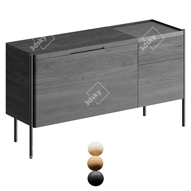 Traditional-Elegance-Innovative-Cabinet 3D model image 1