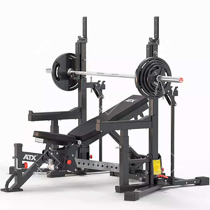 ATX Powerlifting Combo Rack Set 3D model image 2